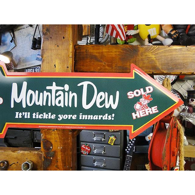 マウンテンデュー　アローカットサイン　（カウボーイ）　■ アメリカン雑貨 アメリカ雑貨　ブリキ看板　ティンサイン |  | 02