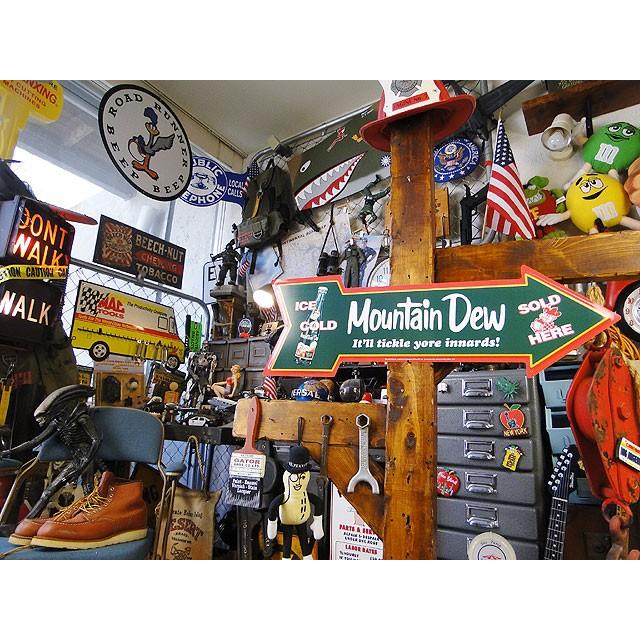 マウンテンデュー　アローカットサイン　（カウボーイ）　■ アメリカン雑貨 アメリカ雑貨　ブリキ看板　ティンサイン |  | 04