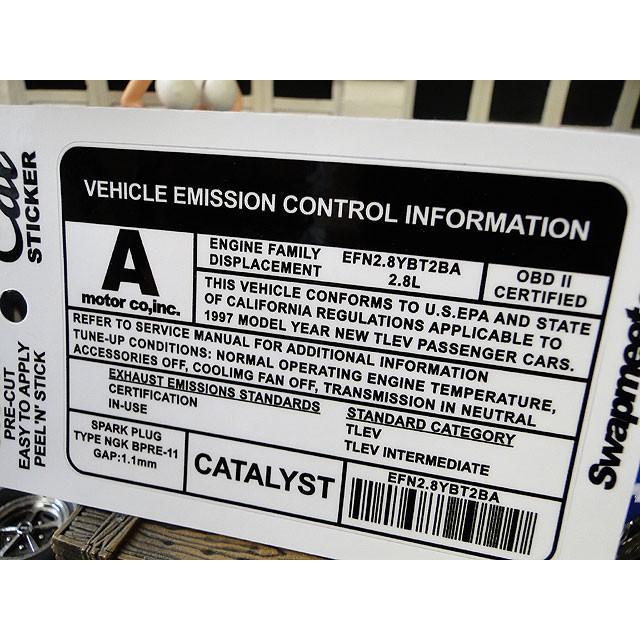 カリフォルニア　ヴィークルステッカー　（ヴィークル　エミッション　コントロール）　■　アメリカン雑貨　アメリカ雑貨 |  | 01