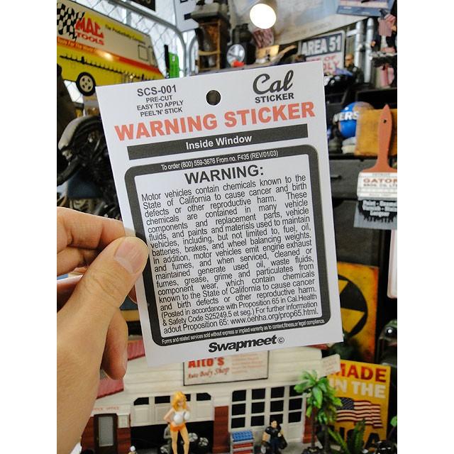 カリフォルニア ヴィークルステッカー ワーニング スクエア Lサイズ アメリカン雑貨 アメリカ雑貨 251297 アメリカ雑貨通販キャンディタワー 通販 Yahoo ショッピング