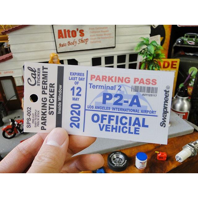カリフォルニア　パーキングパーミットステッカー　（オフィシャルヴィークル/P2-A）　ガラスの内側から貼るタイプのステッカー 爆買 | 