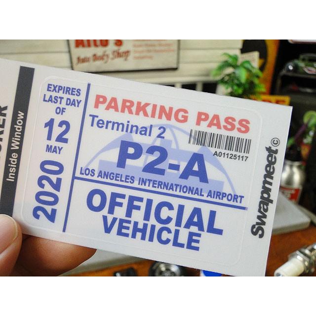 カリフォルニア　パーキングパーミットステッカー　（オフィシャルヴィークル/P2-A）　ガラスの内側から貼るタイプのステッカー 爆買 |  | 01