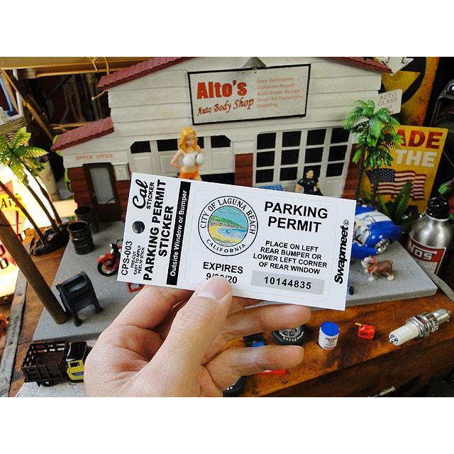 カリフォルニア　パーキングパーミットステッカー　（ラグナビーチ）　■ アメリカン雑貨 アメリカ雑貨 |  | 02