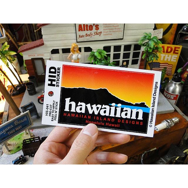 ハワイアン　アイランド　ステッカー　（ダイヤモンドヘッド　サンセット）　■　アメリカン雑貨　アメリカ雑貨 |  | 02