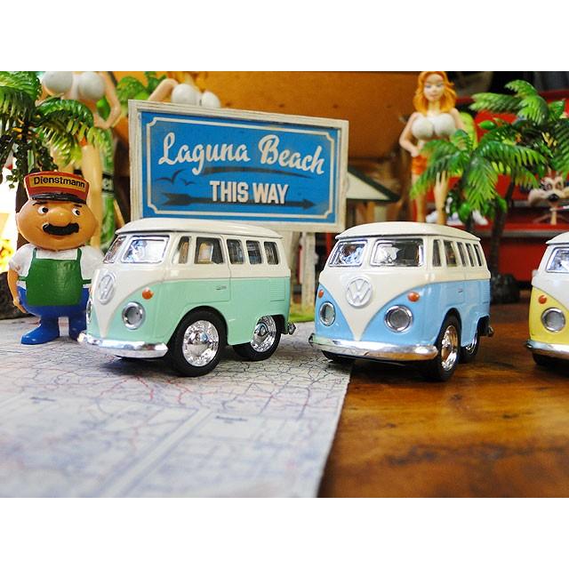 ファニーワーゲンバス　ダイキャストミニカー　（パステルカラー4台セット）　■　アメリカン雑貨　アメリカ雑貨 |  | 01