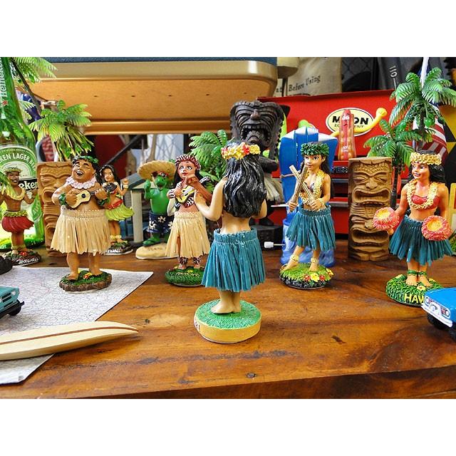 ハワイアン　フラガール　ダッシュボードドール　MINI　（ナメレオハワイ）　■　アメリカン雑貨　アメリカ雑貨 |  | 04