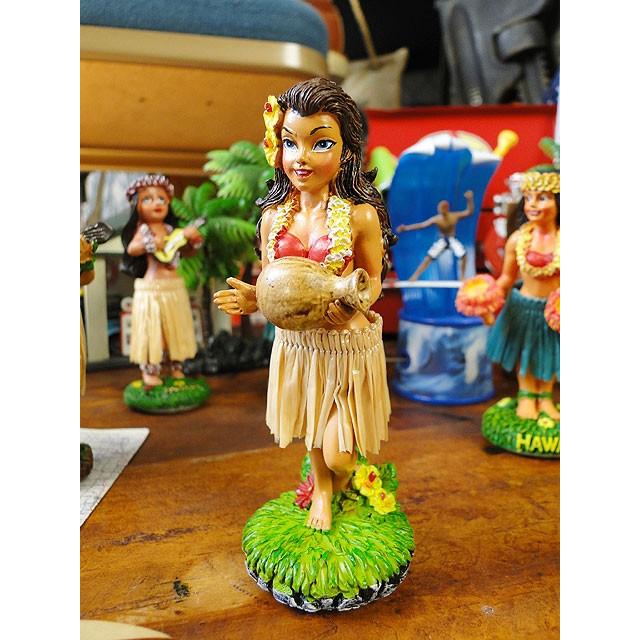 ハワイアン フラ ガール フィギュア Bobbing Doll 新品 ダッシュ ボード ボビング ドール 人形 Hawaiian Hula Girl Tiki 雑貨 評価