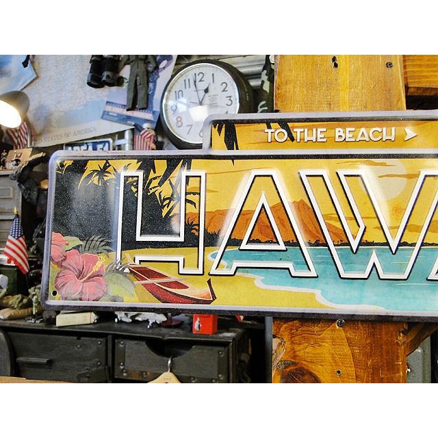ワイキキビーチ　ハワイアン　エンボスティンサイン　■ アメリカン雑貨 アメリカ雑貨 |  | 01