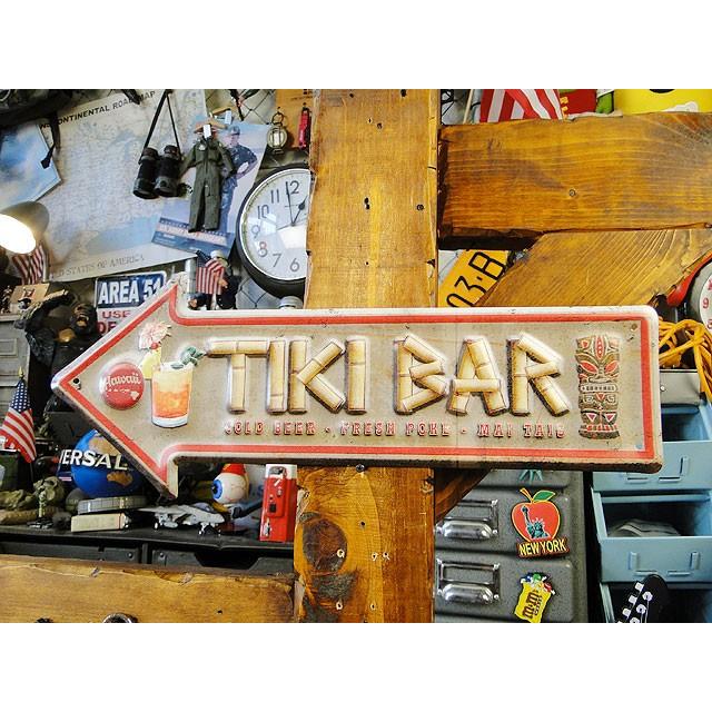 ティキバー　ハワイアン　エンボスティンサイン　■ アメリカン雑貨 アメリカ雑貨 | 
