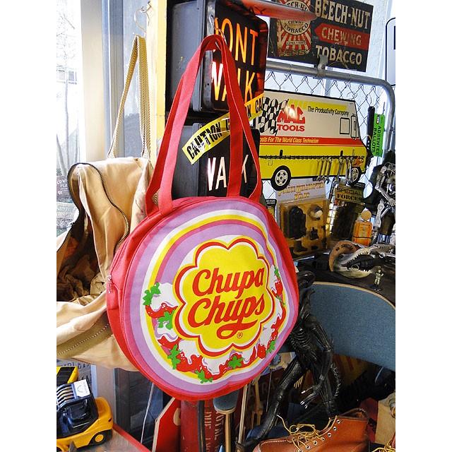 Candy様 トートバッグ、ポーチ チュッパチャップス ラウンドトートバッグ □ アメリカン雑貨 アメリカ