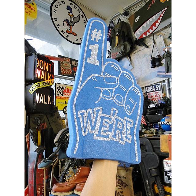 オレたちナンバーワンだぜ のビッグハンド ブルー アメリカン雑貨 アメリカ雑貨 アメリカ雑貨通販キャンディタワー 通販 Yahoo ショッピング