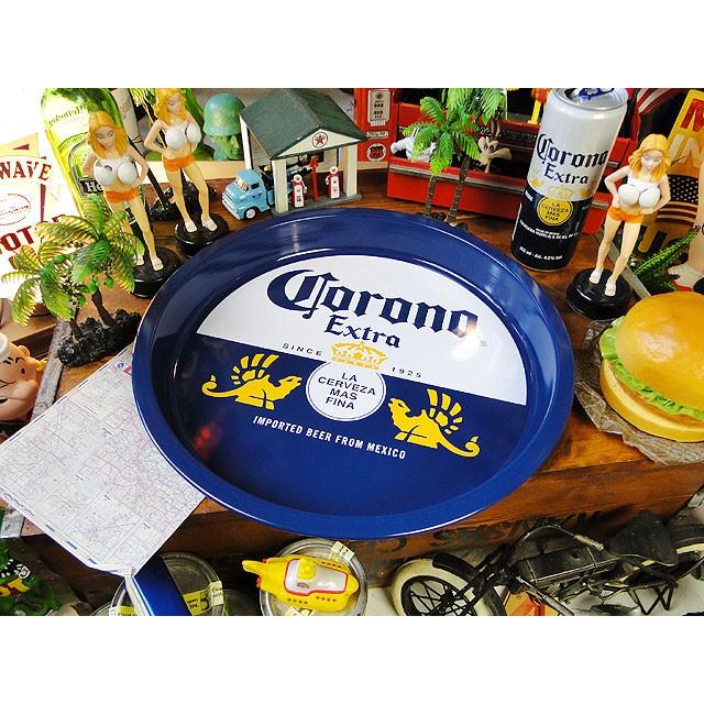 コロナビール パブトレイ （ボトルラベル） □ アメリカン雑貨