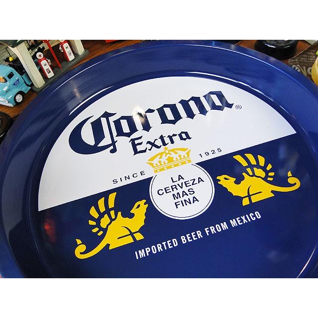 コロナビール パブトレイ （ボトルラベル） □ アメリカン雑貨
