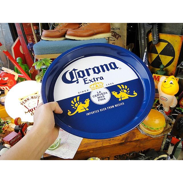 コロナビール パブトレイ （ボトルラベル） □ アメリカン雑貨