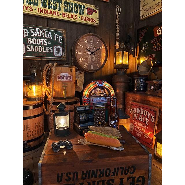 バレルクロック　（ウイスキー樽）　■ アメリカン雑貨 アメリカ雑貨 壁掛時計 |  | 04