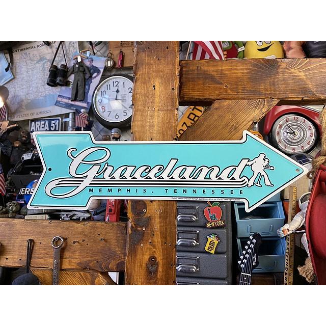 「グレースランドはこちら！」　アローカットサイン　■ アメリカン雑貨 アメリカ雑貨 | 