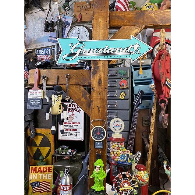 「グレースランドはこちら！」　アローカットサイン　■ アメリカン雑貨 アメリカ雑貨 |  | 02