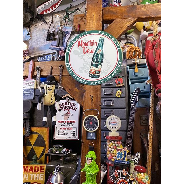 マウンテンデュー　ラウンド型　ブリキ看板　（Ya-hooo!）　■ アメリカン雑貨 アメリカ雑貨 |  | 02