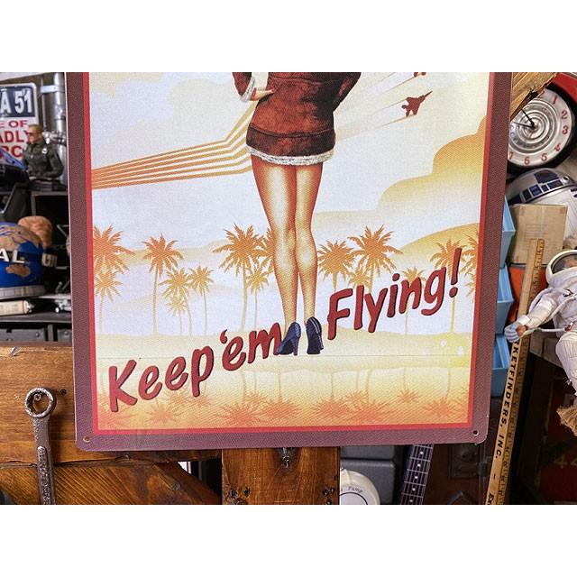 U.S.エアフォースガール　ブリキ看板 ■ アメリカン雑貨 アメリカ雑貨 |  | 02