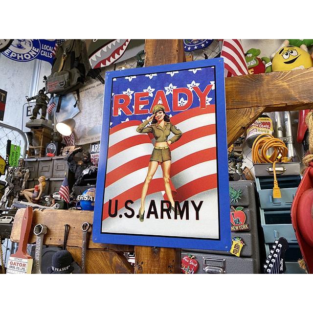 U.S.アーミーガール　ブリキ看板 ■ アメリカン雑貨 アメリカ雑貨 |  | 06