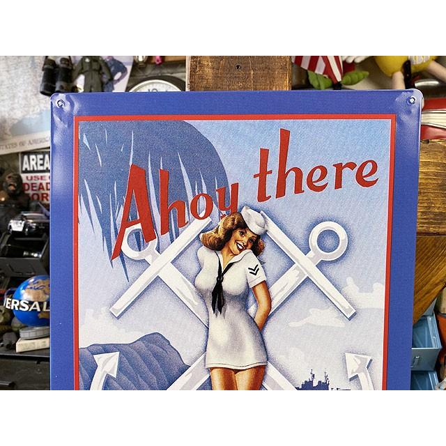 U.S.ネイビーガール　ブリキ看板 ■ アメリカン雑貨 アメリカ雑貨 |  | 01
