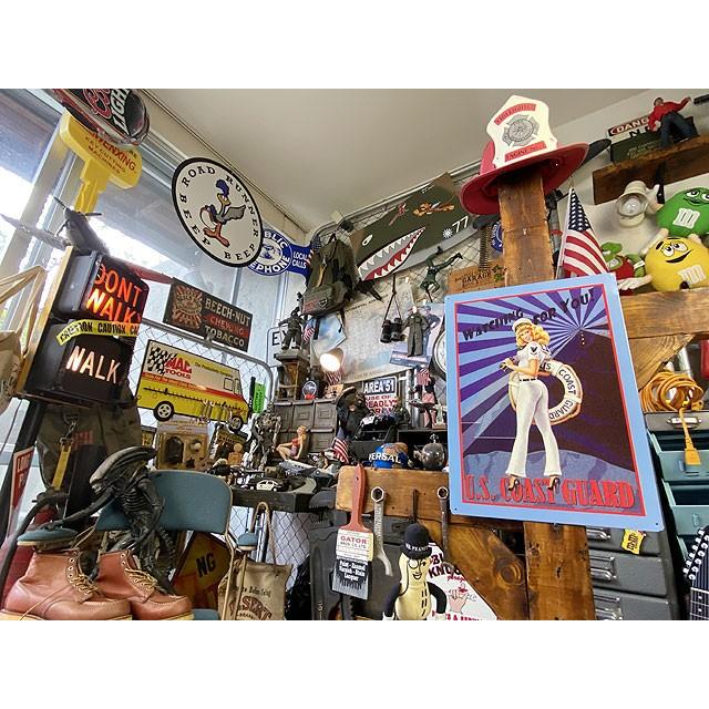 U.S.コーストガードガール　ブリキ看板 ■ アメリカン雑貨 アメリカ雑貨 |  | 04
