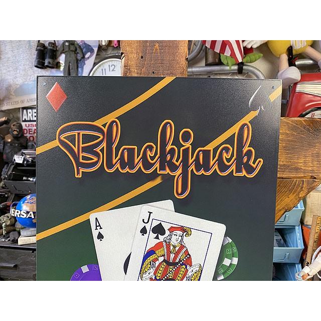 ブラックジャック　ブリキ看板　（TWENTY　ONE）　■ アメリカン雑貨 アメリカ雑貨 |  | 01
