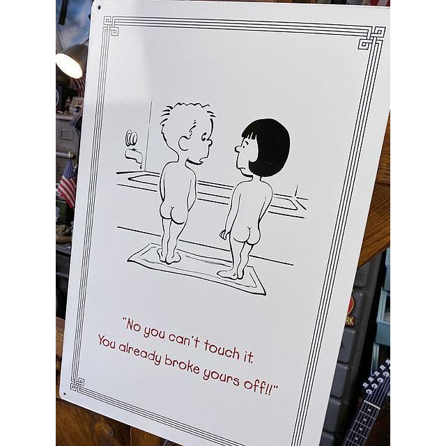 アメリカンジョーク　ブリキ看板　（NO YOU CAN'T TOUCH IT）　■ アメリカン雑貨 アメリカ雑貨 |  | 01