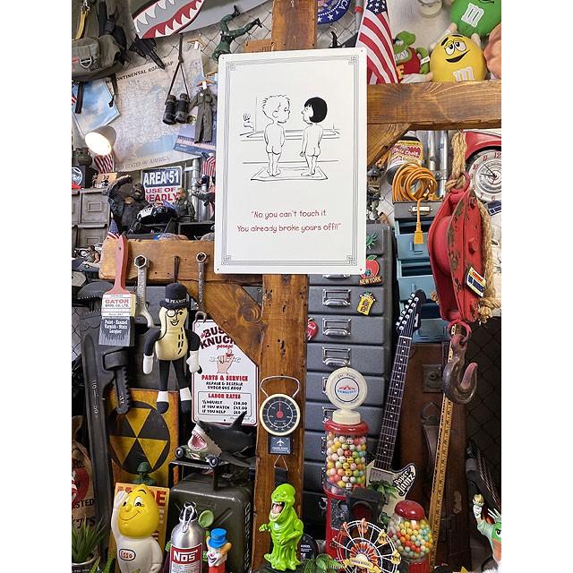 アメリカンジョーク　ブリキ看板　（NO YOU CAN'T TOUCH IT）　■ アメリカン雑貨 アメリカ雑貨 |  | 02