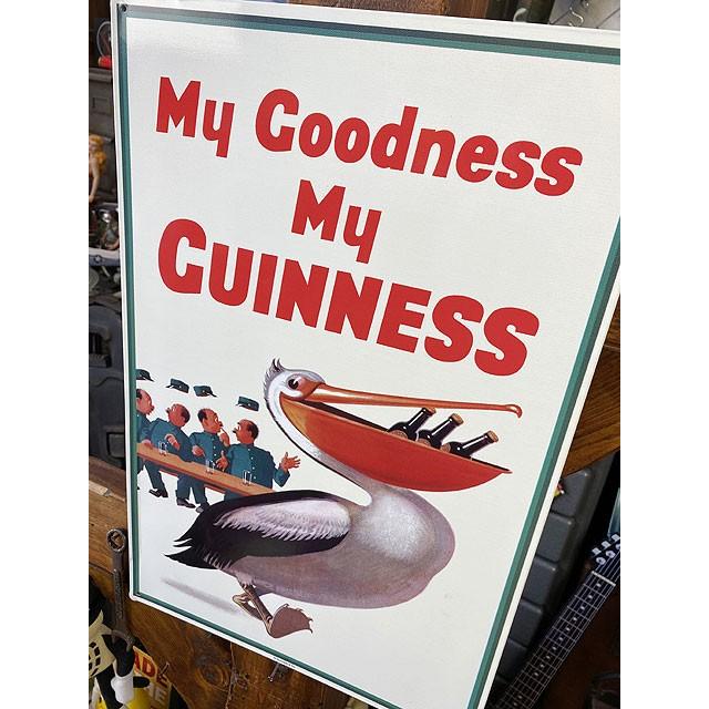 ギネスビール　ブリキ看板　（ペリカン/MY GOODNESS MY GUINNESS）　■ アメリカン雑貨 アメリカ雑貨　祝 |  | 01