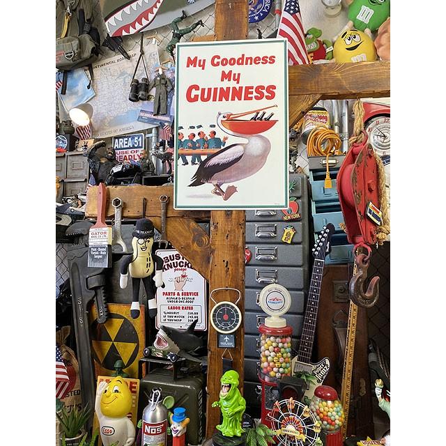 ギネスビール　ブリキ看板　（ペリカン/MY GOODNESS MY GUINNESS）　■ アメリカン雑貨 アメリカ雑貨　祝 |  | 02