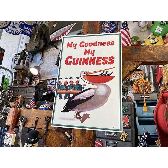 ギネスビール　ブリキ看板　（ペリカン/MY GOODNESS MY GUINNESS）　■ アメリカン雑貨 アメリカ雑貨　祝 |  | 05