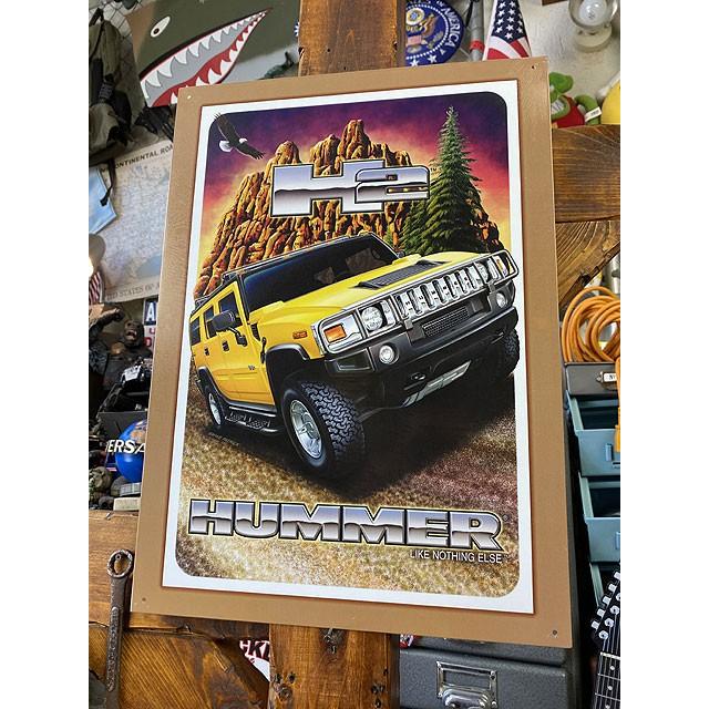 HUMMER　ハマ- H2　ブリキ看板 ■ アメリカン雑貨 アメリカ雑貨 | 