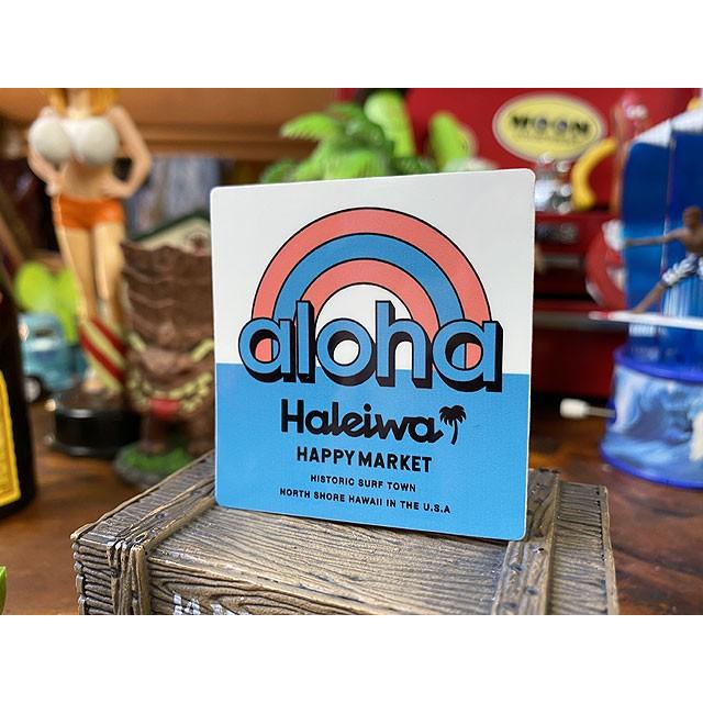 ハレイワ　ハッピーマーケットステッカー　Mサイズ　（052/エイティーズ）　■　アメリカン雑貨　アメリカ雑貨 | 