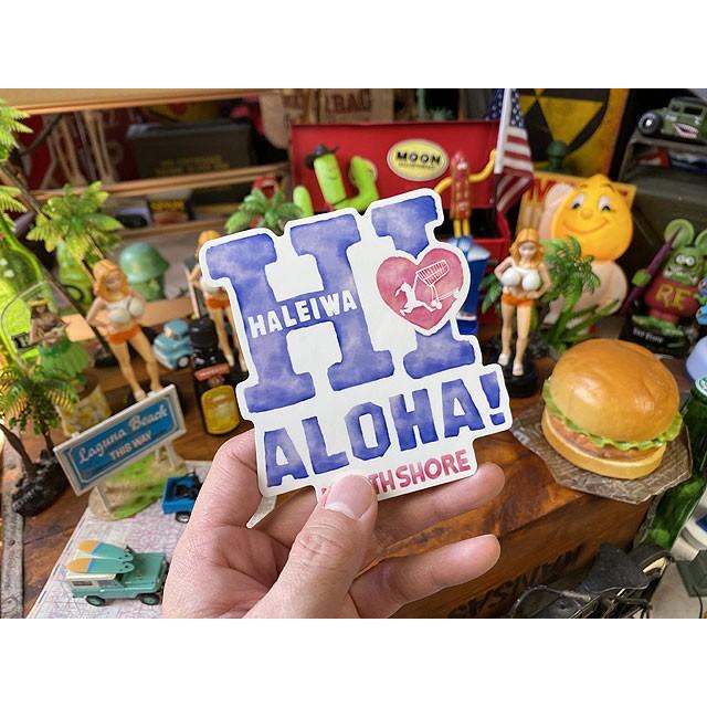 ハレイワ　ハッピーマーケットステッカー　Lサイズ　（101/HI）　■　アメリカン雑貨　アメリカ雑貨 爆買 |  | 02