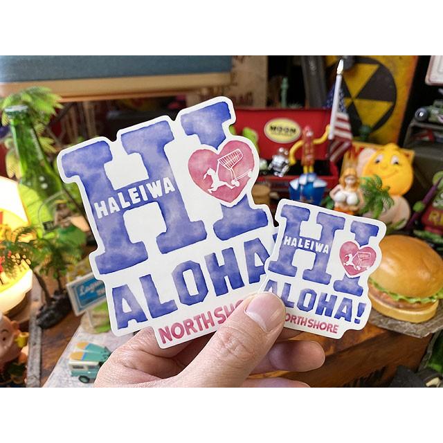 ハレイワ　ハッピーマーケットステッカー　Lサイズ　（101/HI）　■　アメリカン雑貨　アメリカ雑貨 爆買 |  | 03