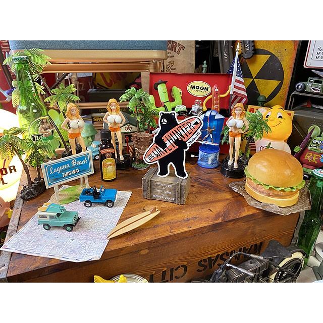 ハレイワ　ハッピーマーケットステッカー　Lサイズ　（107/サーフベアー） |  | 01