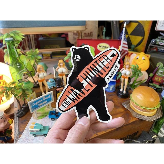 ハレイワ　ハッピーマーケットステッカー　Lサイズ　（107/サーフベアー） |  | 02