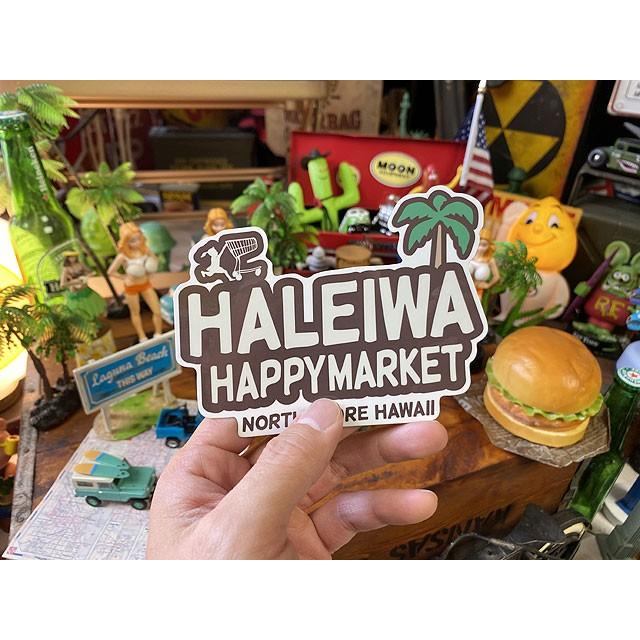 ハレイワ　ハッピーマーケットステッカー　Lサイズ　（109/パームツリー）　■　アメリカン雑貨　アメリカ雑貨 爆買 |  | 02