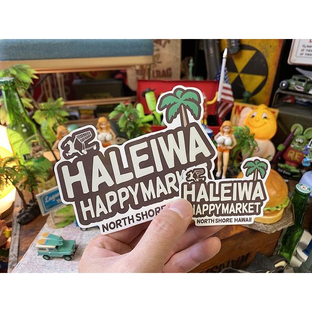 ハレイワ　ハッピーマーケットステッカー　Lサイズ　（109/パームツリー）　■　アメリカン雑貨　アメリカ雑貨 爆買 |  | 03
