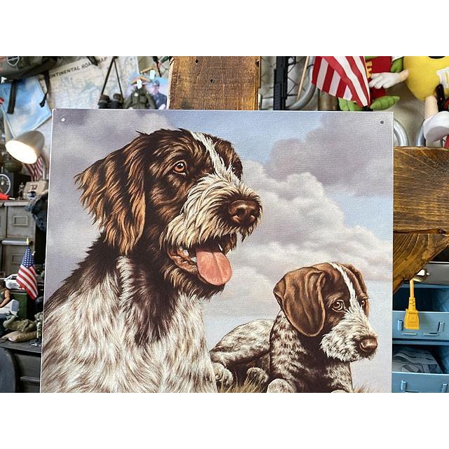 ハンティング犬　ブリキ看板　（ワイルドシング）　■　アメリカン雑貨　アメリカ雑貨 |  | 01