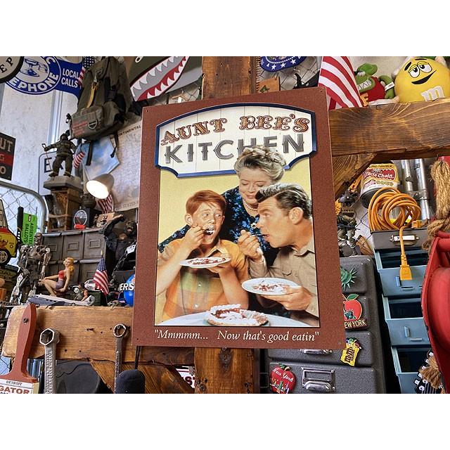 ドラマ「メイベリー110番」アンディ・グリフィス・ショー　ブリキ看板　（ビーおばさんのキッチン）　■　アメリカン雑貨　アメリカ雑貨 |  | 06