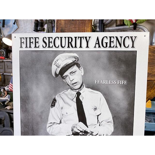 ドラマ「メイベリー110番」アンディ・グリフィス・ショー　ブリキ看板　（ファイヤーセキュリティエージェンシー） |  | 01
