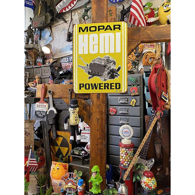 モパー　HEMI POWERED　ブリキ看板　（ヴィンテージ）　■ アメリカン雑貨 アメリカ雑貨 |  | 03