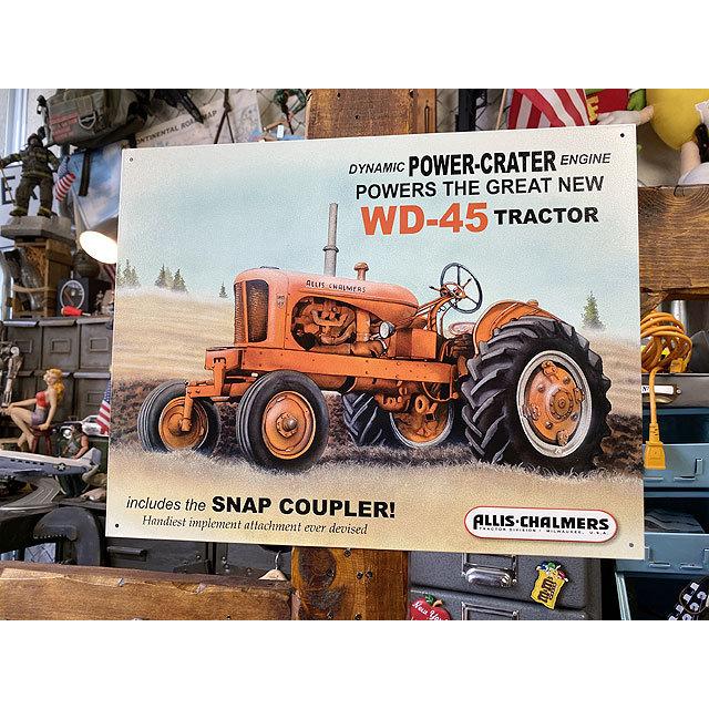 アリス・チャルマー　アメリカントラクター　ブリキ看板　（WD45）　■ アメリカン雑貨 アメリカ雑貨 | 