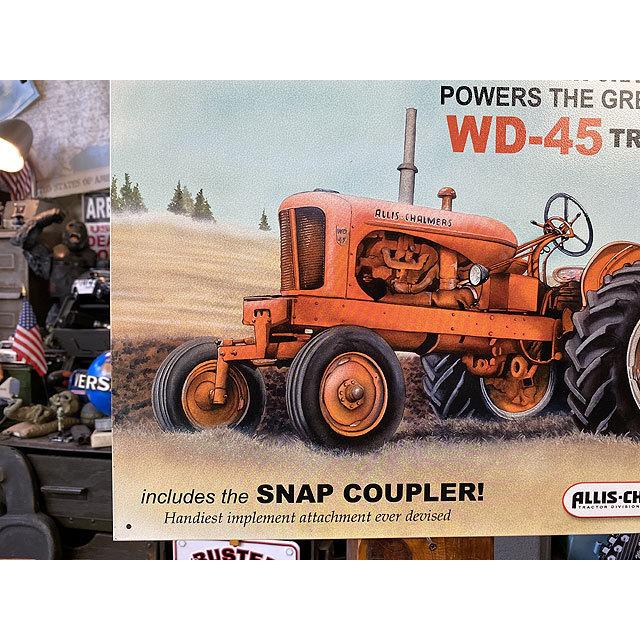 アリス・チャルマー　アメリカントラクター　ブリキ看板　（WD45）　■ アメリカン雑貨 アメリカ雑貨 |  | 01