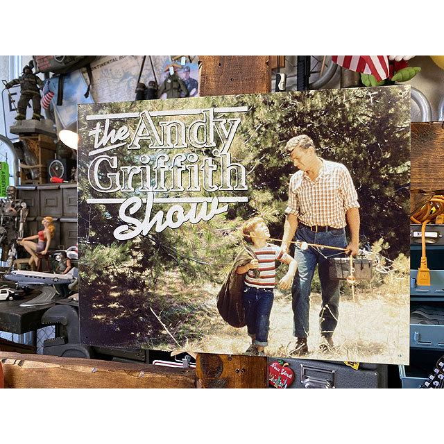 ドラマ「メイベリー110番」アンディ・グリフィス・ショー　ブリキ看板　（トリビュート）　■　アメリカン雑貨　アメリカ雑貨 | 