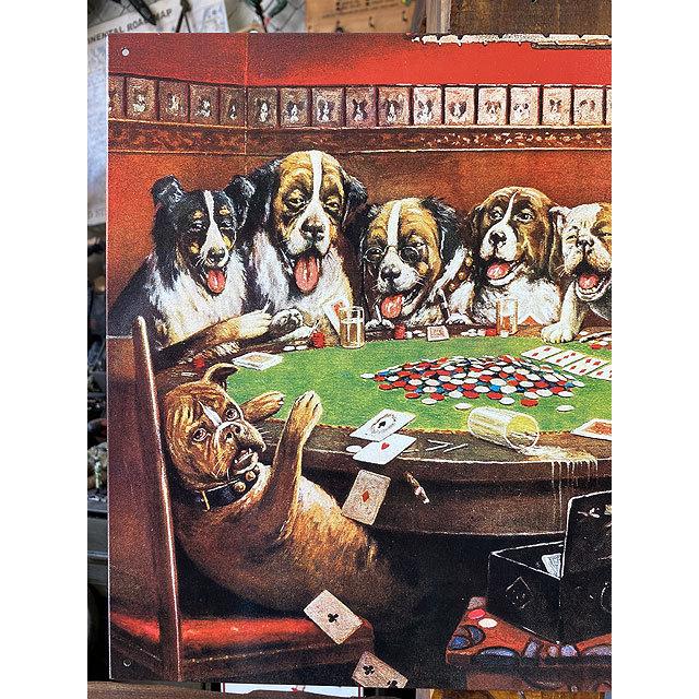 8匹のワンコたちのポーカー大会　ブリキ看板　■ アメリカン雑貨 アメリカ雑貨 |  | 01