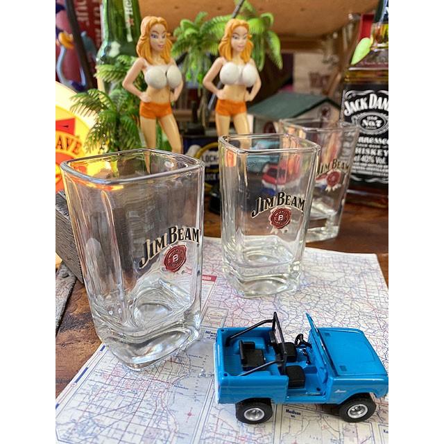 ジンビーム スクエアショットグラス 6本セット □ アメリカン雑貨