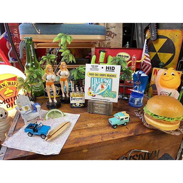 ハワイアン　アイランド　ステッカー　ハレイワの名物看板　（ツヤなしマット仕上げ）　■　アメリカン雑貨　アメリカ雑貨 |  | 01